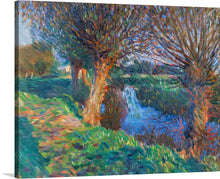  This beautiful print of Claude Monet’s “The Willows” is a must-have for any art lover. The vibrant colors and impressionistic style make it a perfect addition to any room. The painting is an impressionistic landscape of a river with willow trees on the banks. The colors are vibrant and the brushstrokes are loose and fluid. 