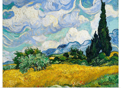 "Wheat Field with Cypresses", Vincent van Gogh