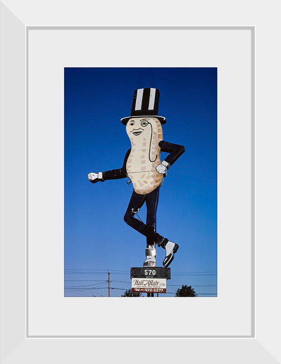 "Mr. Peanut sign, Swansea, Massachusetts (1984)", John Margolies