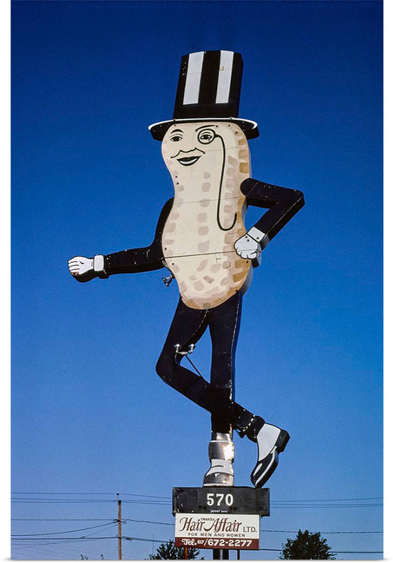 "Mr. Peanut sign, Swansea, Massachusetts (1984)", John Margolies