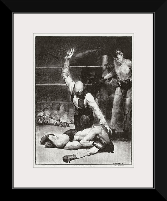 "Counted Out, Second Stone (1921)", George Wesley Bellows