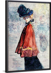 "Elegant in Red Cape (1890-1900)", Henry Somm