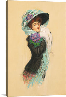  “Violet (1907)” by Hamilton King invites you into a world of timeless elegance. This exquisite print captures the grace and sophistication of an era long past. The figure, adorned in delicate, flowing attire, remains mysterious—a concealed identity that evokes allure.