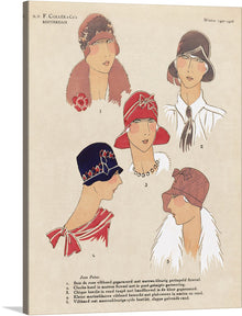  “Art Goût Beauté, Winter (1927-1928)” is a vintage fashion illustration by Jean Patou. The artwork was created for the cover of the French fashion magazine “Art Goût Beauté” in the winter of 1927-1928.