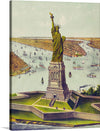 “The Great Bartholdi Statue” by Currier & Ives invites you to immerse yourself in the grandeur and historical significance of this iconic print. Capturing the majestic Statue of Liberty, a symbol of freedom and democracy, this masterpiece stands tall against a bustling harbor. 