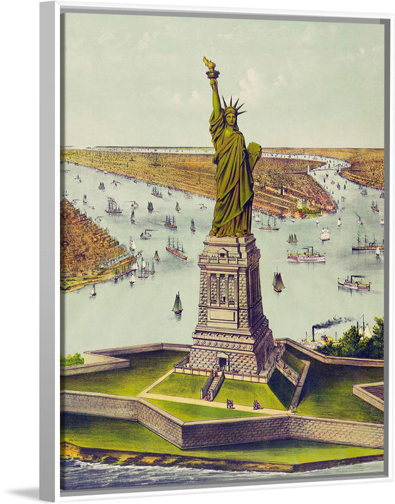 "The Great Bartholdi Statue",  Currier & Ives