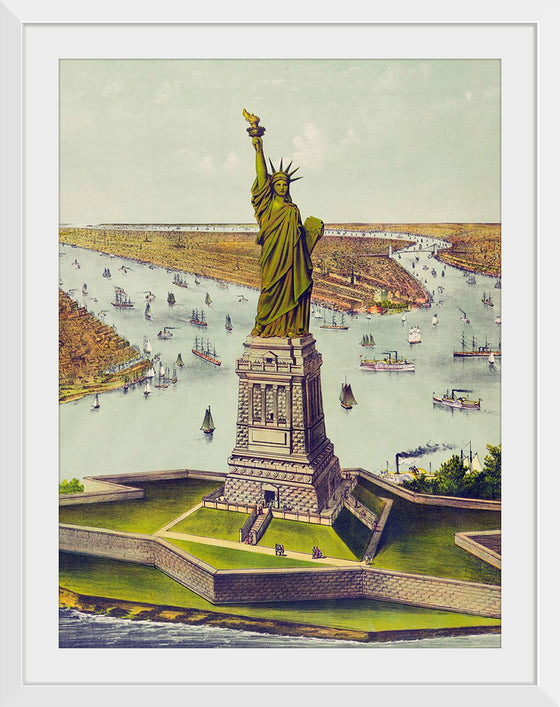 "The Great Bartholdi Statue",  Currier & Ives