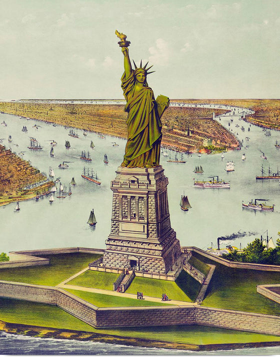 "The Great Bartholdi Statue",  Currier & Ives