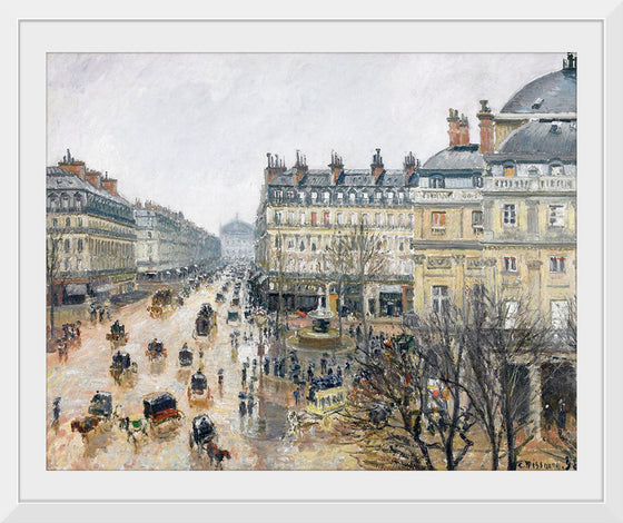 "French Theater Square, Paris (1898)", Camille Pissarro