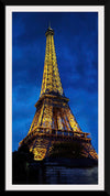 "Eiffel Tower Lit Up at Night"