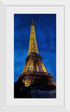 "Eiffel Tower Lit Up at Night"