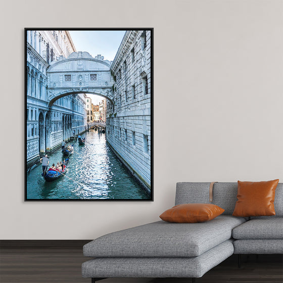 "The Bridge of Sighs bridge in Venice, Italy"