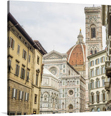  This stunning print captures the iconic Florence Dome in all its glory. The dome is one of the most recognizable landmarks in the world, and it is a symbol of the city's rich history and culture.