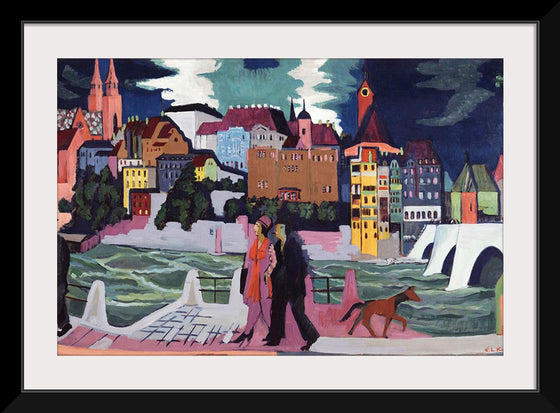 "View of Basel and the Rhine (1927–1928)", Ernst Ludwig Kirchner