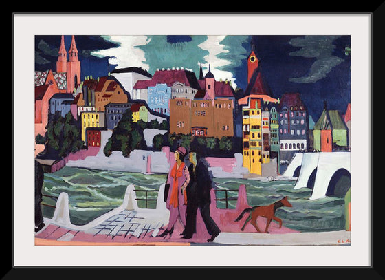 "View of Basel and the Rhine (1927–1928)", Ernst Ludwig Kirchner