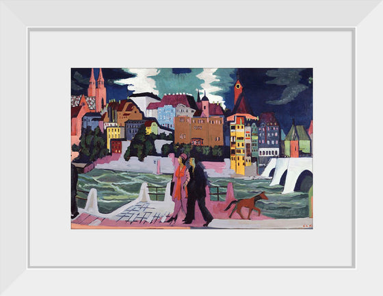 "View of Basel and the Rhine (1927–1928)", Ernst Ludwig Kirchner