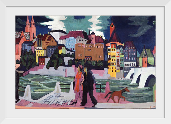 "View of Basel and the Rhine (1927–1928)", Ernst Ludwig Kirchner