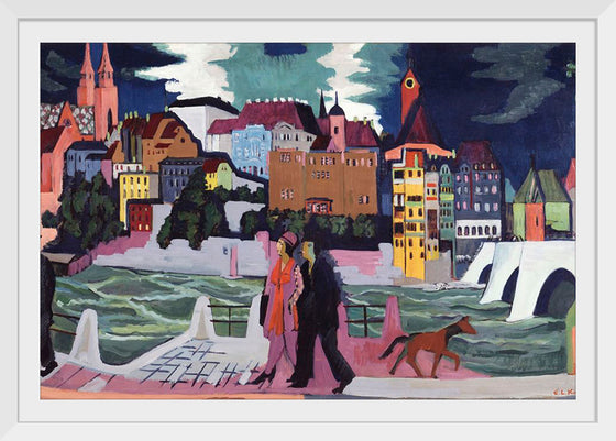 "View of Basel and the Rhine (1927–1928)", Ernst Ludwig Kirchner