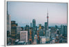 "Toronto Cityscape in Twilight with CN Tower"