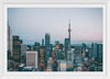 "Toronto Cityscape in Twilight with CN Tower"