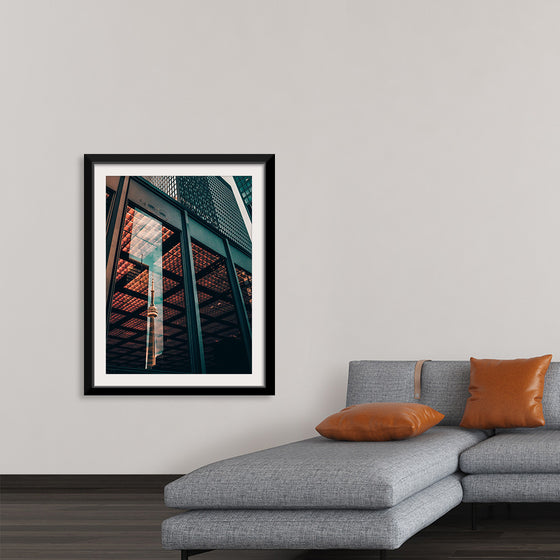 "The CN Tower in Toronto Reflected in the Window of a Nearby Building", Yeshi Kangrang