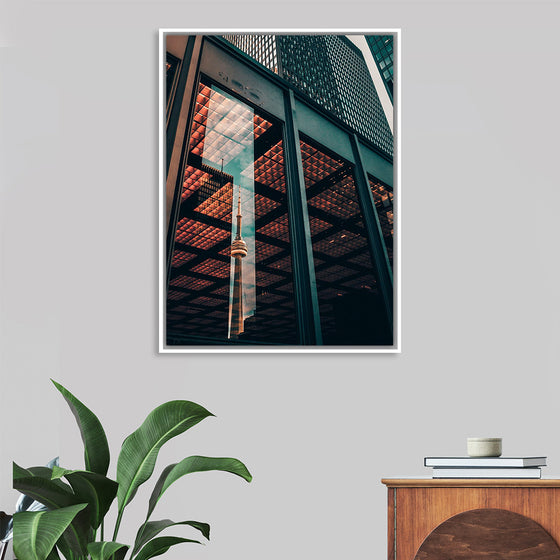 "The CN Tower in Toronto Reflected in the Window of a Nearby Building", Yeshi Kangrang