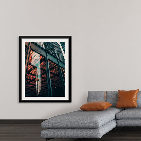 "The CN Tower in Toronto Reflected in the Window of a Nearby Building", Yeshi Kangrang