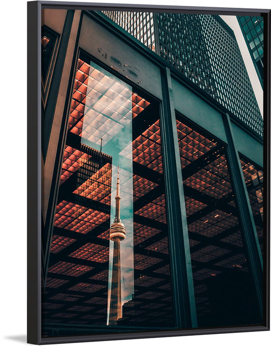 "The CN Tower in Toronto Reflected in the Window of a Nearby Building", Yeshi Kangrang