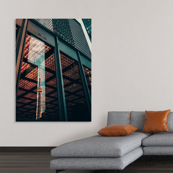 "The CN Tower in Toronto Reflected in the Window of a Nearby Building", Yeshi Kangrang