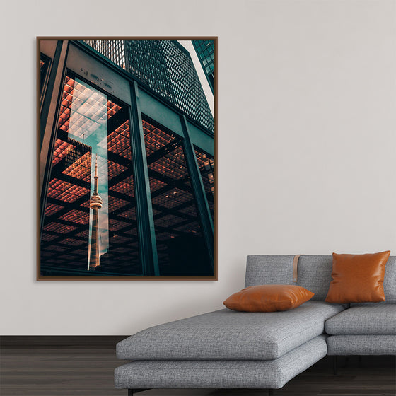 "The CN Tower in Toronto Reflected in the Window of a Nearby Building", Yeshi Kangrang