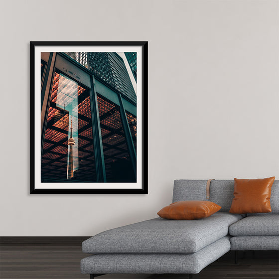 "The CN Tower in Toronto Reflected in the Window of a Nearby Building", Yeshi Kangrang