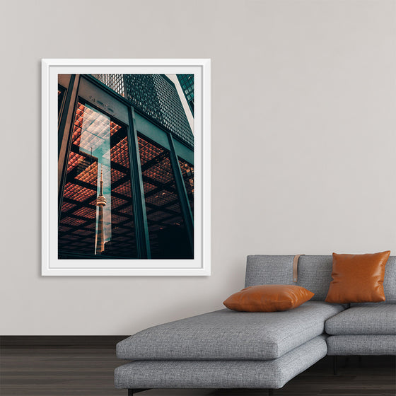 "The CN Tower in Toronto Reflected in the Window of a Nearby Building", Yeshi Kangrang