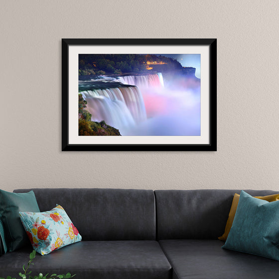 "Niagara falls during evening"