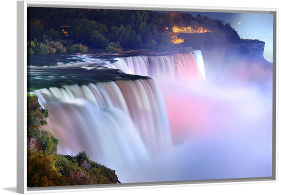 "Niagara falls during evening"