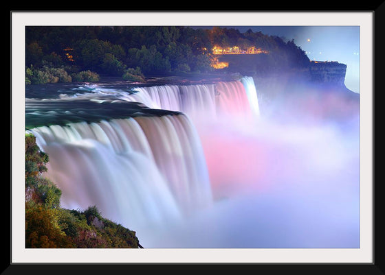 "Niagara falls during evening"