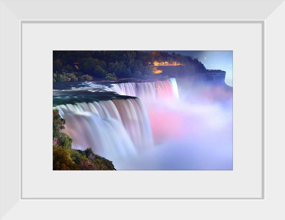 "Niagara falls during evening"