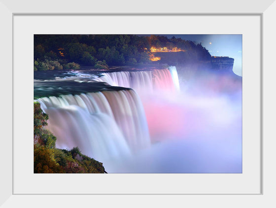 "Niagara falls during evening"