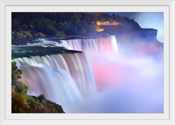 "Niagara falls during evening"