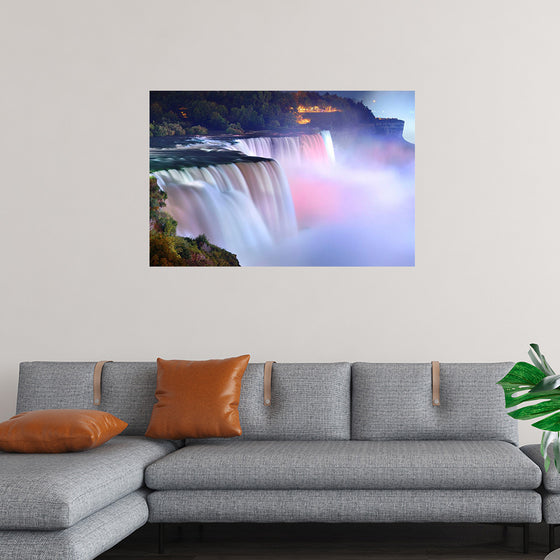 "Niagara falls during evening"