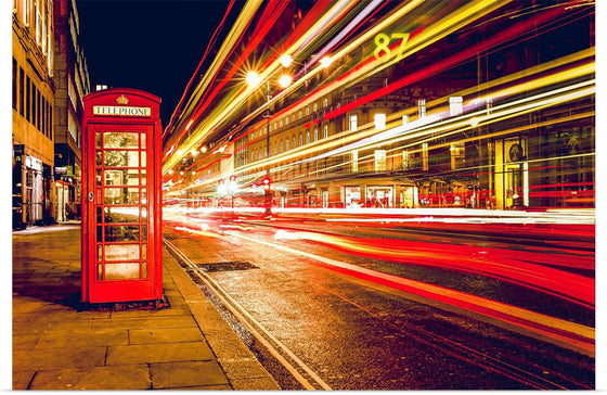 "Road Motion at Night in London"