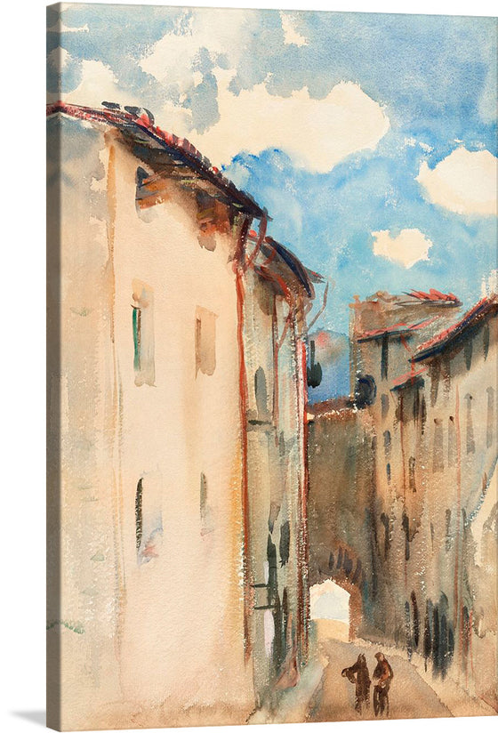 “Camprodon, Spain (ca. 1892)” by John Singer Sargent is a beautiful watercolor painting that captures the essence of a Spanish village. The painting is full of vibrant colors and the artist’s use of light and shadow creates a sense of depth and dimension.