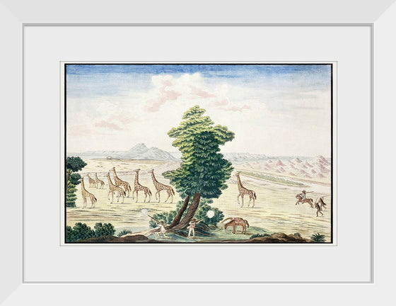 "Giraffe-Hunt Near the Orange River in the Vicinity of the Augrabies Falls on the Orange River (1778–1779)", Robert Jacob Gordon