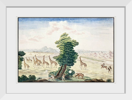 "Giraffe-Hunt Near the Orange River in the Vicinity of the Augrabies Falls on the Orange River (1778–1779)", Robert Jacob Gordon