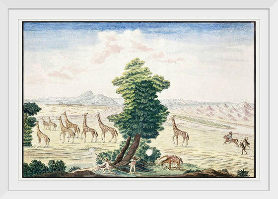 "Giraffe-Hunt Near the Orange River in the Vicinity of the Augrabies Falls on the Orange River (1778–1779)", Robert Jacob Gordon