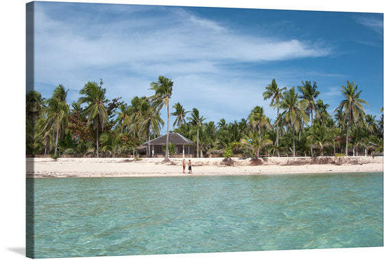 “Malapascua (island)” is a stunning print that captures the essence of a tropical paradise. The artwork features a breathtaking view of Malapascua Island, a small island located in the Visayan Sea, Philippines. The crystal-clear turquoise waters, pristine white sandy beach, and lush green palm trees create a serene and tranquil atmosphere that transports you to a world of relaxation and escape.