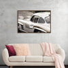 "Silver Vintage Racing Car"