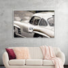 "Silver Vintage Racing Car"