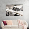 "Silver Vintage Racing Car"