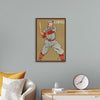 "Vintage Drawing of a Baseball Player Holding a Bat (1866-1925)", Edward Penfield