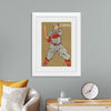 "Vintage Drawing of a Baseball Player Holding a Bat (1866-1925)", Edward Penfield